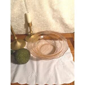 Vintage Pink Depression Glass Bowl